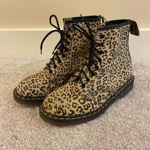 COPY - Vintage Leopard Print Dr. Martens Boots
